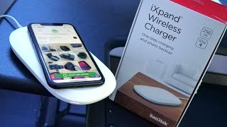 Sandisk iXpand Review  Wireless Charger amp Auto Photo Backup [upl. by Shandra]