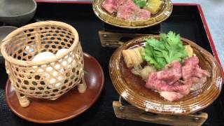 Onsen Ryokan Specialty Cuisine Sukiyaki Using Top Quality Japanese Beef【Bettei Senjuan】 [upl. by Bushweller]