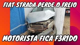 MOTORISTA DE FIAT STRADA FICA SEM FREIO NO CENTRO DE OURO FINO [upl. by Berni61]