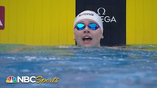 Siobhan Haughey wins womens 200m freestyle over Katie Ledecky at US Open  NBC Sports [upl. by Strade]