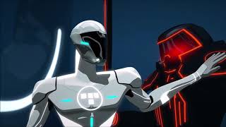 TRON Uprising  Beck sabotages Teslers tanks [upl. by Ahsiekram]