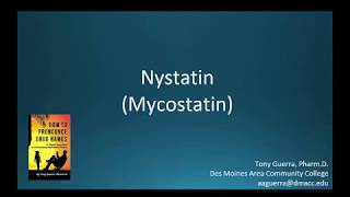 CC How to Pronounce nystatin Mycostatin Backbuilding Pharmacology [upl. by Yannodrahc]