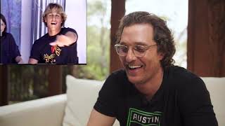 REACTING TO MY DAZED AND CONFUSED AUDITION  Matthew Mcconaughey [upl. by Ahsieym728]