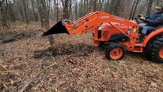 kubota with stump bucket worth it [upl. by Orgell]