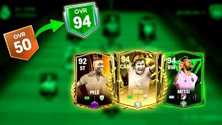 Road To 100 Rating Best Team Upgrade Ever  Weve Pelé Prime Icon Zico Messi Ronaldo [upl. by Vonnie]