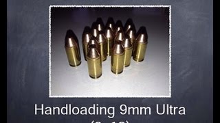 Hand loading 9mm PoliceUltra 100 grain TCBB [upl. by Kim919]