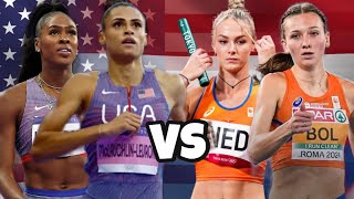 USA vs Netherlands Womens 4x400m Final  Olympics 2024  PREVIEW [upl. by Anthia]