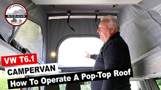 How To Use A Reimo Pop Top Elevating Roof On A VW Campervan [upl. by Nera]