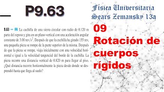 Rotación de cuerpos rígidos  P963 Física Universitaria Sears Zemansky 13a [upl. by Allyn]