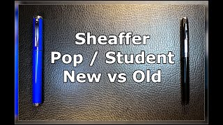 Vintage Sheaffer Student vs 2021 Sheaffer Pop Fountain Pens Review and Unboxing [upl. by Snahc]