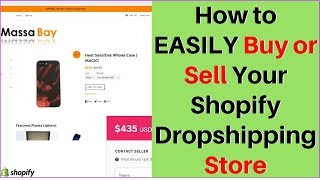 How to EASILY Buy or Sell Your Shopify Dropshipping Store 💰 [upl. by Hteik]