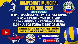 CAMPEONATO MUNICIPAL DE VOLEIBOL 2023  CATANDUVASPR 4ª RODADA [upl. by Mccreary809]