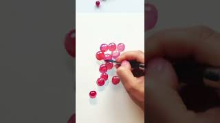 Painting Red Currant With Watercolor  Speedpaint watercolor speedpainting [upl. by Yeldarb]