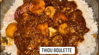 THIOU BOULETTE Senegalese Red Tomato Stew with Fish Meatballs by Chefnurse [upl. by Eeramit]