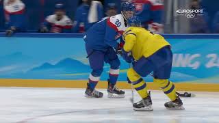 SLOVAKIA  SWEDEN  Bronze medal game  SLAFKOVSKY STUNNING GOAL  Beijing 2022 DIFFERENT ANGLES [upl. by Ahsirek]