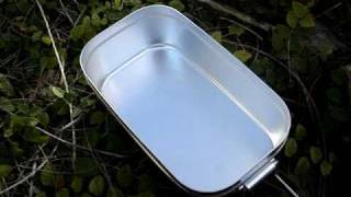 Trangia Aluminium Mess Tin with Folding Handle Model No 210 [upl. by Natie]