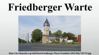 Friedberger Warte [upl. by Nnylarak301]