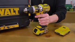 Screwfix  DeWalt DCD795D2GB 18V XR 20Ah LiIon Cordless Combi Drill Brushless Motor [upl. by Padget]