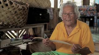 Weaving in Tokelau Novenas story [upl. by Anastatius]