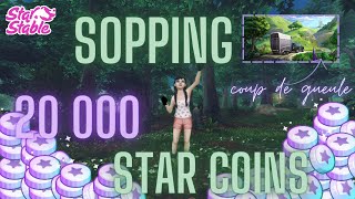 je me ruine  shopping 20 000 star coins  achat de 6 chevaux star stable [upl. by Gibbon]