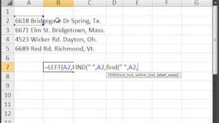 Extract Text from cells in Excel  How to get any word from a cell in Excel [upl. by Pesek777]