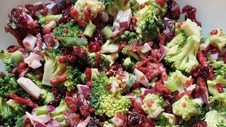 How I make Broccoli Salad [upl. by Airdnalahs]