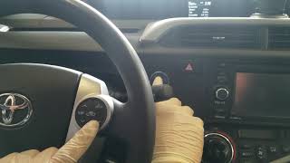 2012  2019 Toyota prius C maintenance light reset  push start and key [upl. by Ardnak]