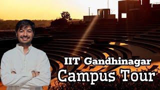 IIT Gandhinagar Campus  Hostel Tour  Sports Complex Academic Block Library  Devender IITGN [upl. by Nnyltak]