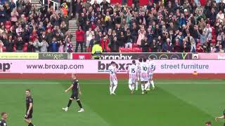 Stoke City  Million Manhoef Goal Celebrations vs Bristol City [upl. by Child279]