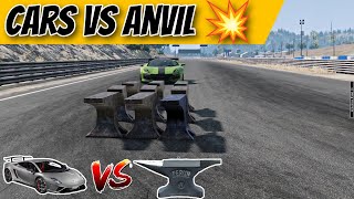 CARS VS ANVIL 💥 REALISTIC CAR CRASH BEAMNG DRIVE NO COMMENTARY GAMEPLAY [upl. by Emily]