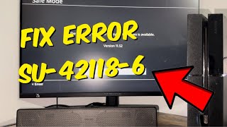 How To Fix PS4 Error Code SU421186  PS4 Update 1152 Fix [upl. by Tamiko889]