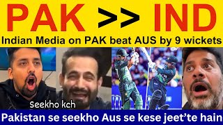 😍 Indian media beautiful reaction today match Pakistan win  Vikrant Gupta on Pakistan Win vs AUS [upl. by Melamie]