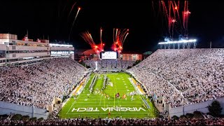 FB Virginia Tech Football Enter Sandman entrance Pitt [upl. by Malachy]