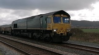 090422 Class 66  Freightliner 66543 Crewe Basford Hall to Llandudno Junction Engineering Train [upl. by Ttehc955]