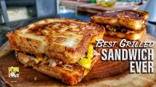 The Best Grilled Sandwich Ever  Blaze Griddle [upl. by Nosiddam]