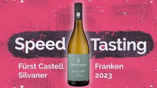 Vier Flaschen Speedtasting Fürst Castell Silvaner vom Keuper [upl. by Milla]