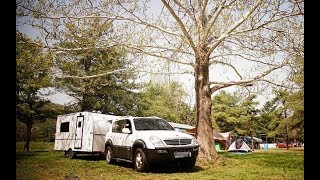 자작 카라반 1자작캠핑 트레일러골조 및 바닥diy camper trailerhomemade caravan [upl. by Woodward405]