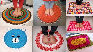 12 DIY Doormat Making Ideas  Recycling Old Clothes Craft [upl. by Fanning141]