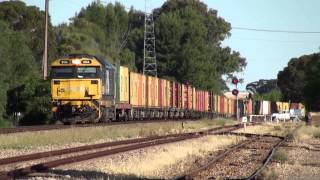 PNs 8166 leads Bowmans Rail Balco  4419s at Crystal Brook SA [upl. by Claudianus505]