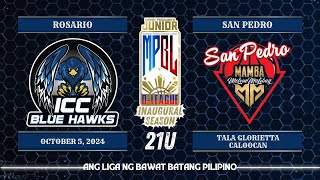 Junior MPBL DLeague Inaugural Season  ICC Bluehawks Rosario Batangas vs San Pedro Mamba [upl. by Konstanze]