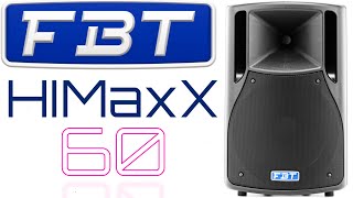 FBT HiMaxX 60  350 W ACTIVE SPEAKER  FULL SPECS [upl. by Alilad166]