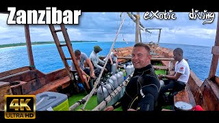 ZANZIBAR MNEMBA DIVING I 4K [upl. by Medin]