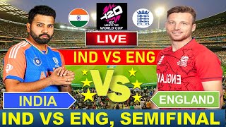 🔴Live INDIA vs ENGLAND Semifinal T20 World Cup 2024 IND vs ENG indvseng cricketlive [upl. by Zandra]