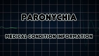 Paronychia Medical Condition [upl. by Schober586]