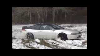 Subaru SVX vs Snow w Custom Exhaust amp 5 Speed Conversion [upl. by Orian157]