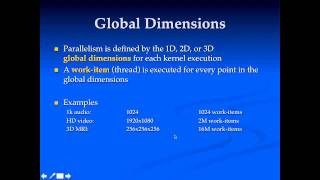 Local and Global Dimensions in OpenCL 3 [upl. by Rozelle]