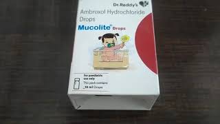 mucolite drop Uses  Ambroxol hydrochloride drop benifit [upl. by Sean]