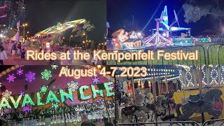 The Rides at Kempenfelt Festival Aug 4 7 2023 [upl. by Htiekal927]