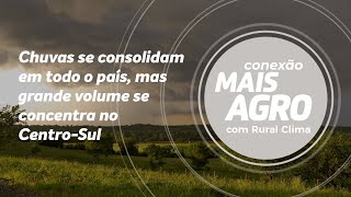 Chuvas se consolidam mas grande volume se concentra no CentroSul  Conexão Mais Agro [upl. by Lacefield]