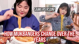 how mukbangers CHANGE over the years [upl. by Ellenhoj]